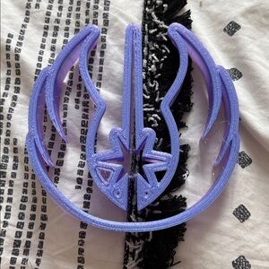 Purple Star Wars Jedi Order Symbol 4 in cookie cutter